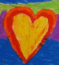 Art. Paper. Scissors. Glue!: Warm Color- Cool Color Hearts